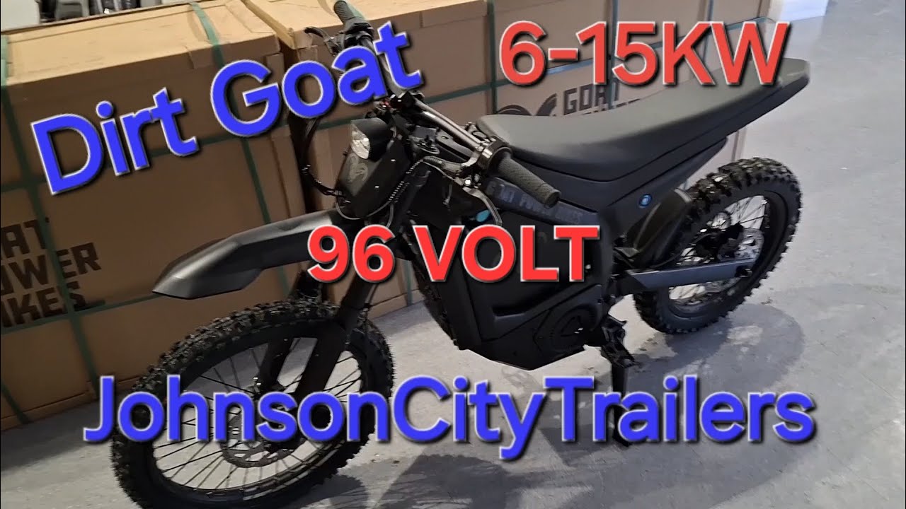 96 Volt - Dirt Goat: 6-15KW Electric Dirt Bike Motorcycle by GOAT Power Bikes. Whuuuh???