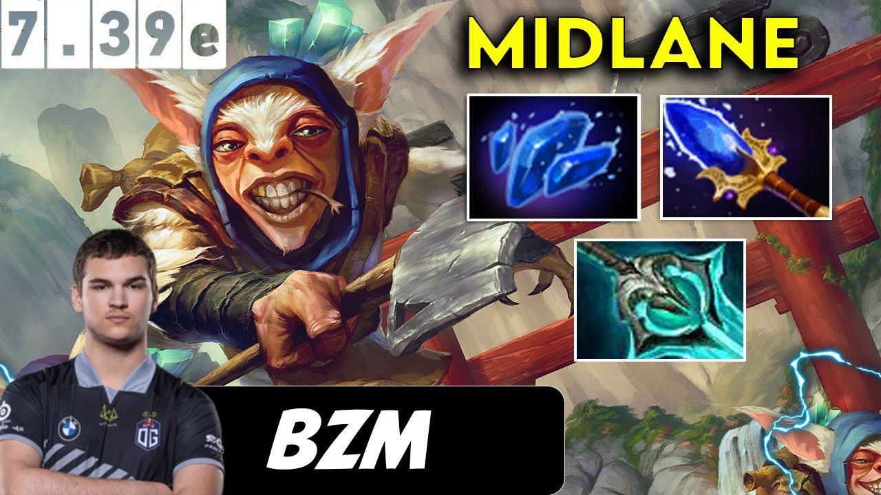 Bzm Meepo Midlane -  Dota 2 patch 7.39e Pro player Full Gameplay