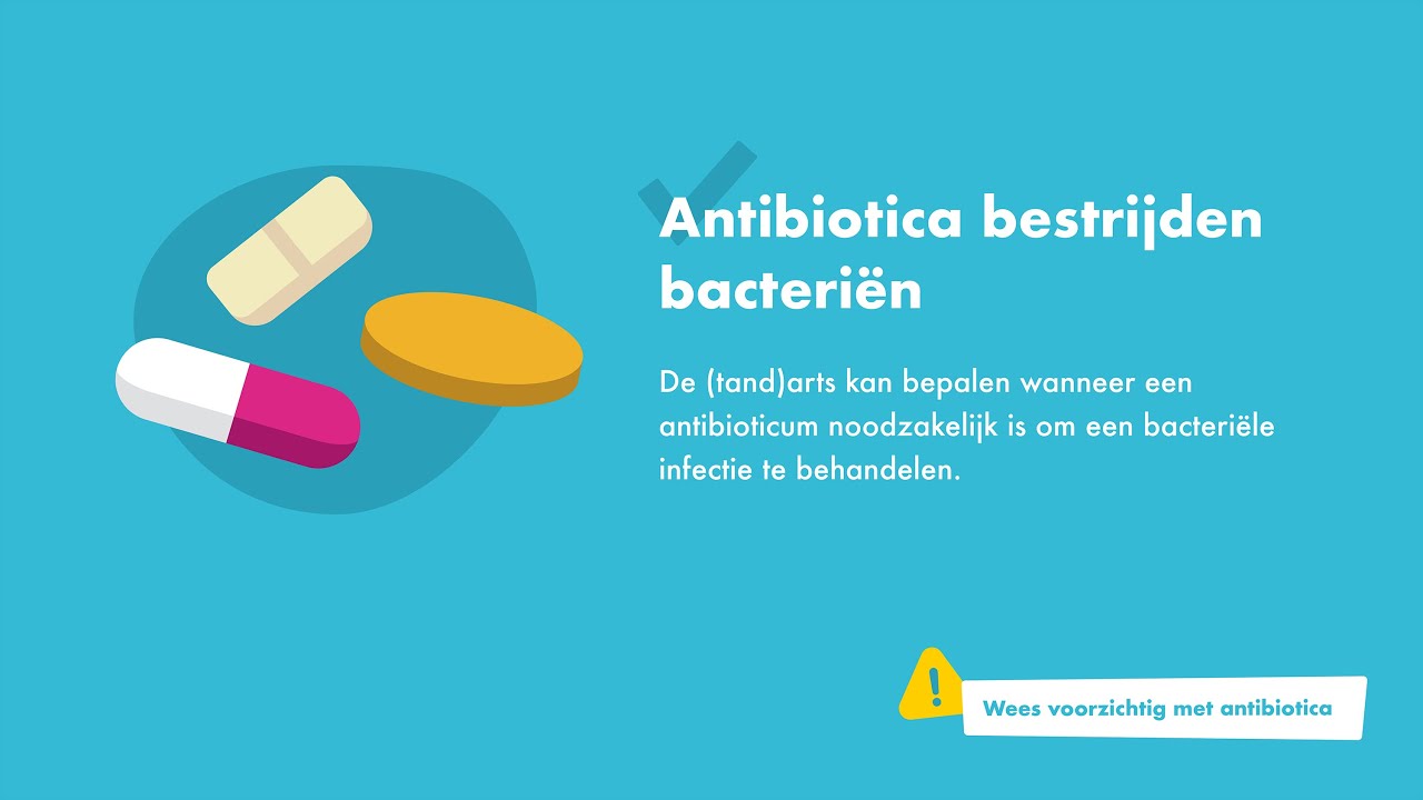 Wees voorzichtig met antibiotica