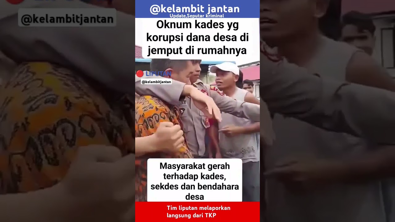 🔴KADES TERSANGKA KORUPSI DITANGKAP DI RUMAH NYA ‼️😨