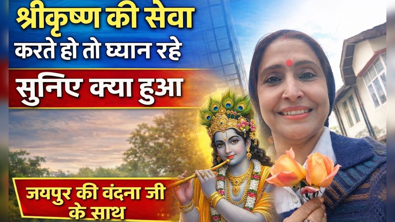 श्रीकृष्ण की सेवा करते हैं तो ध्यान से सुनिए क्या हुआ वंदना जी के साथ सच्ची घटना 