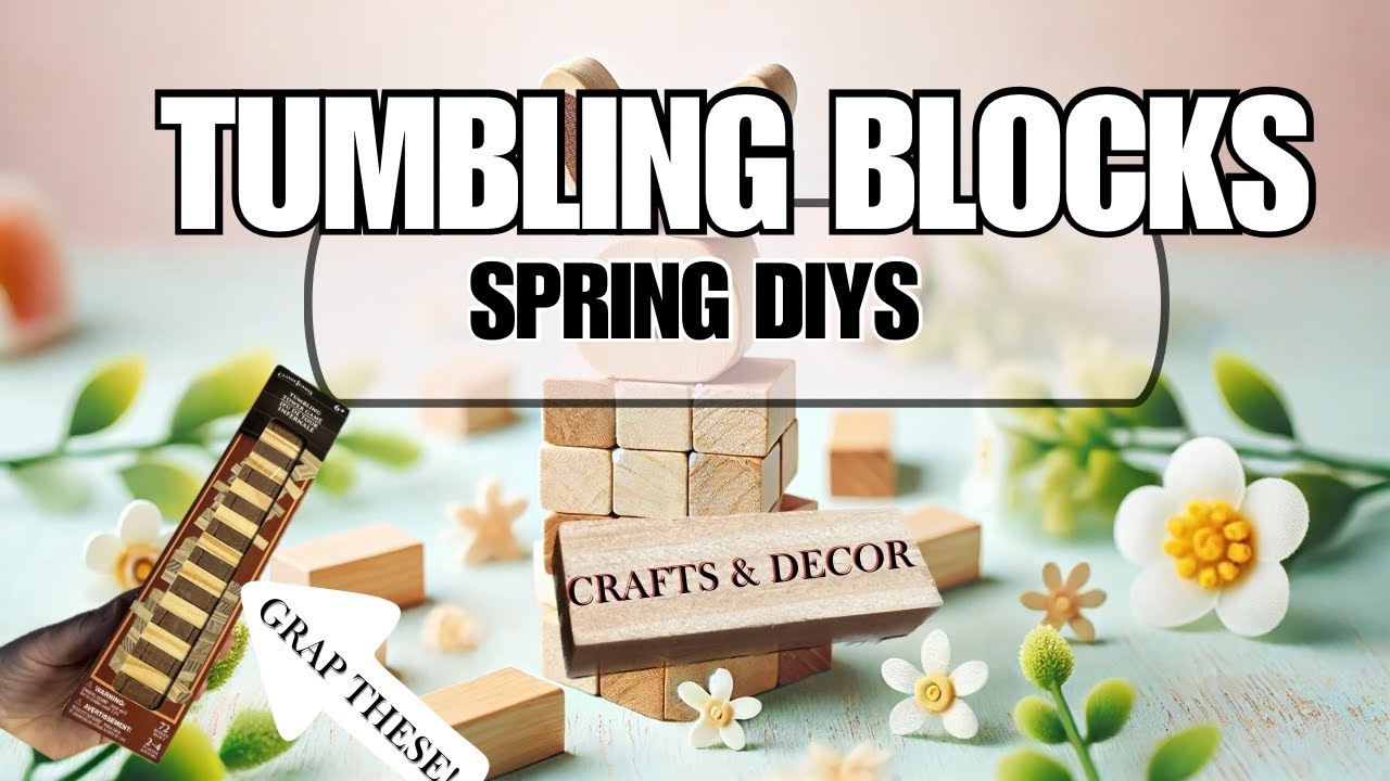 🐰 Clever DIY Hacks with Tumbling Tower Blocks – Perfect for Easter! | High-End Jenga Blocks DIY