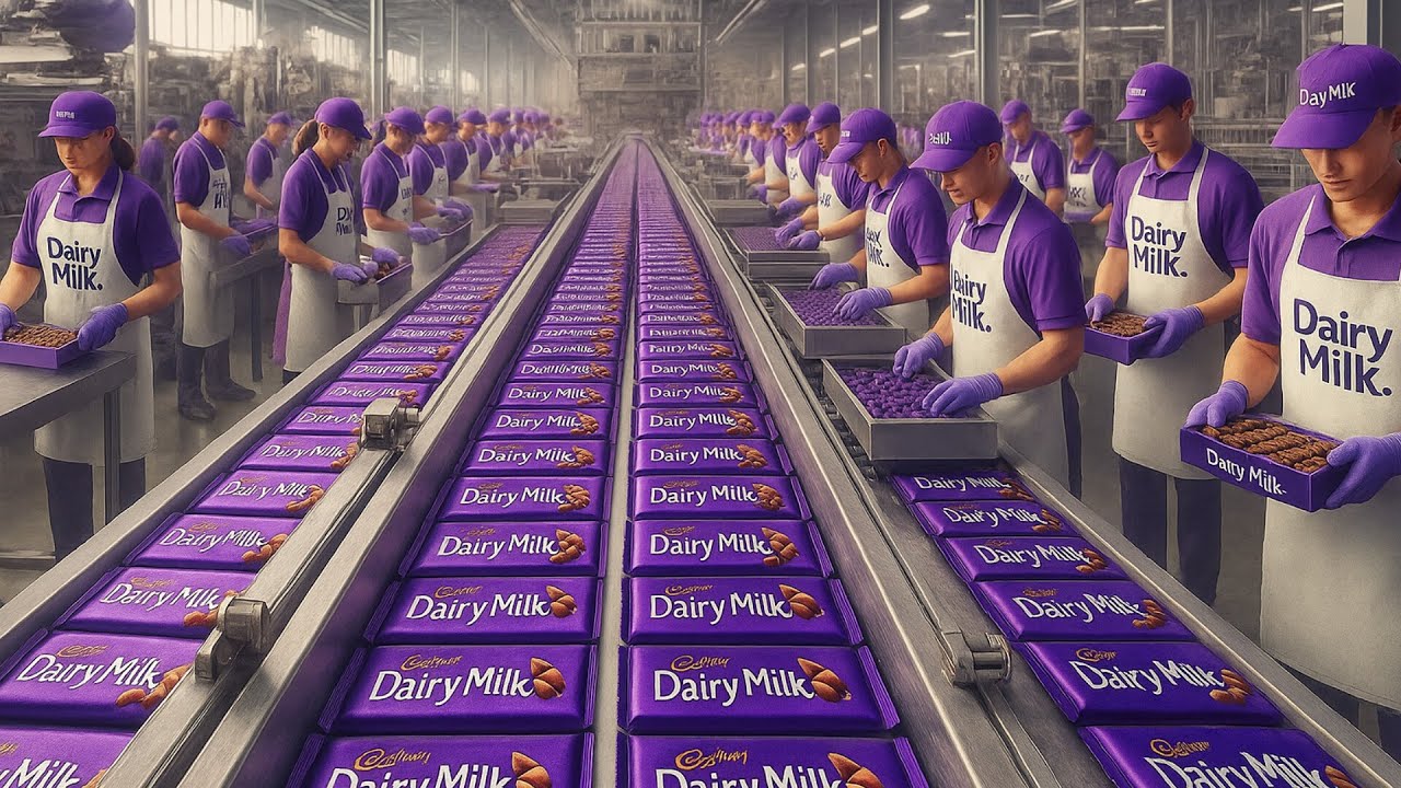 How Millions Of Cabdury Dairy Milk Bars Are Made Inside Factory ?