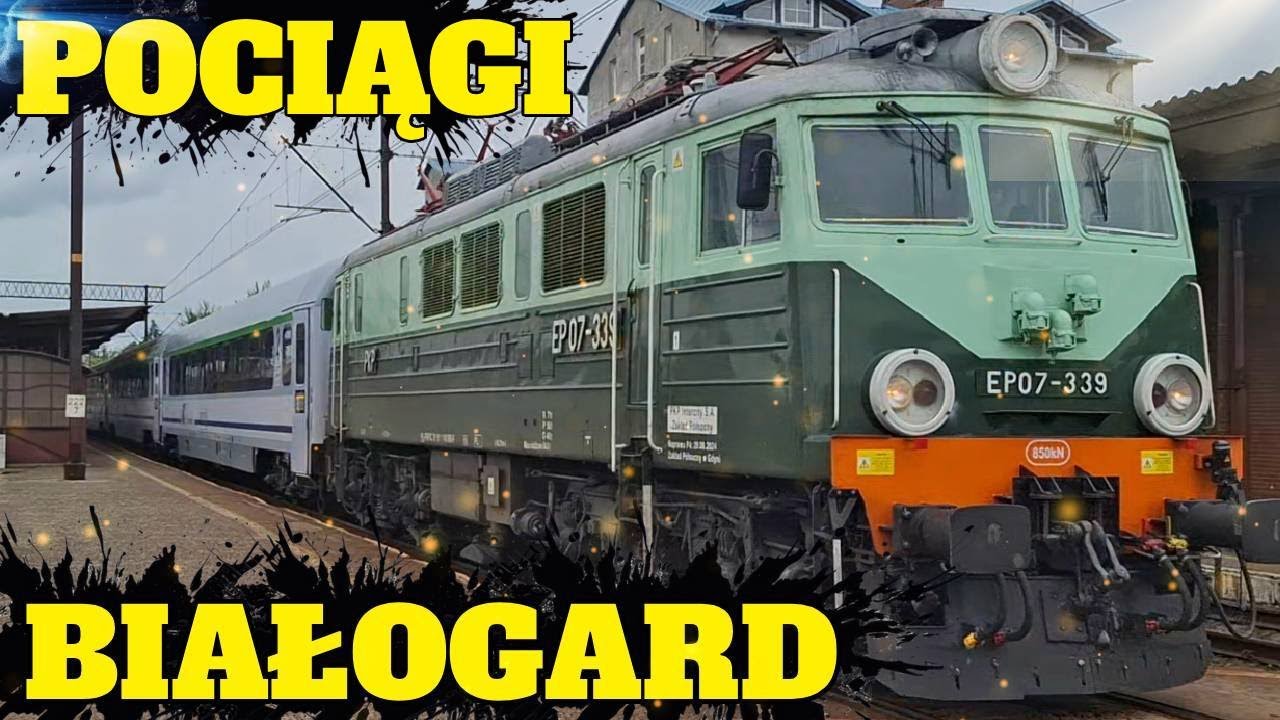 Pociągi w Białogardzie - Lipiec/Październik 2025