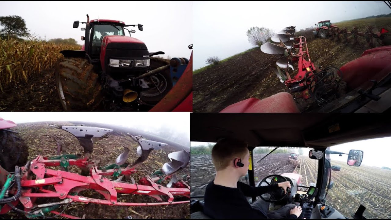 [GoPro] Winther ploughing Case Maxxum mxu 135 - Case puma 210 Danish Agriculture 2015