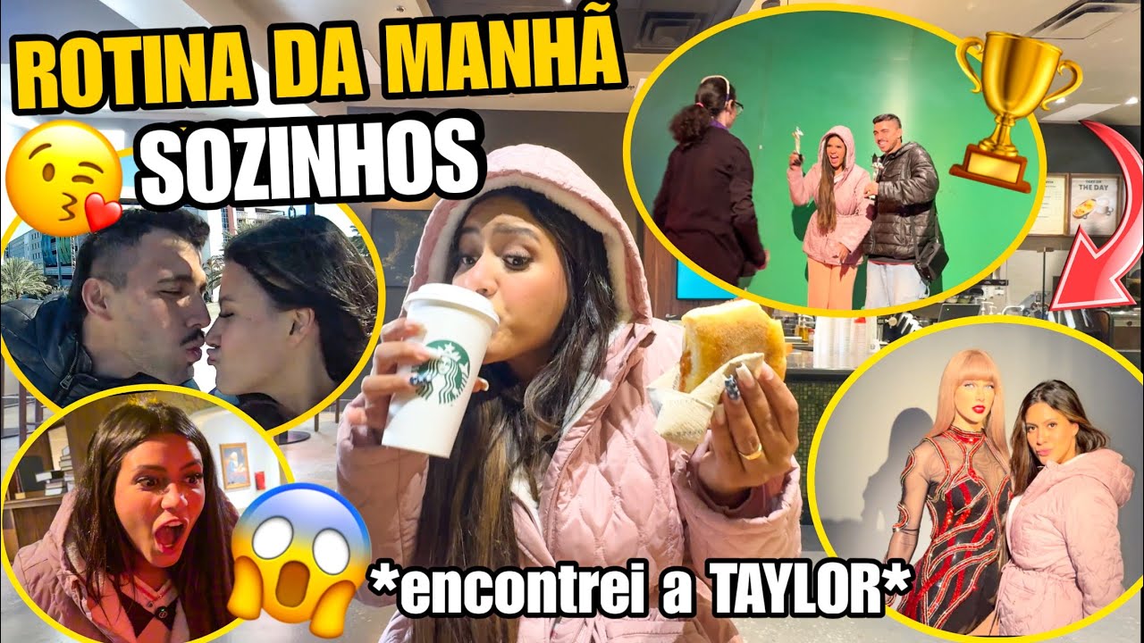 ROTINA DA MANHÃ SEM NOSSOS FILHOS!!! 😱😘 *ENCONTREI A Taylor Swift* 🇺🇸