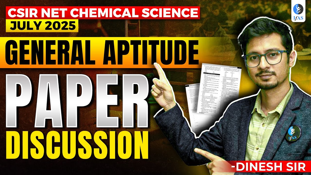 CSIR NET General Aptitude Paper Discussion - Complete Paper Solution!