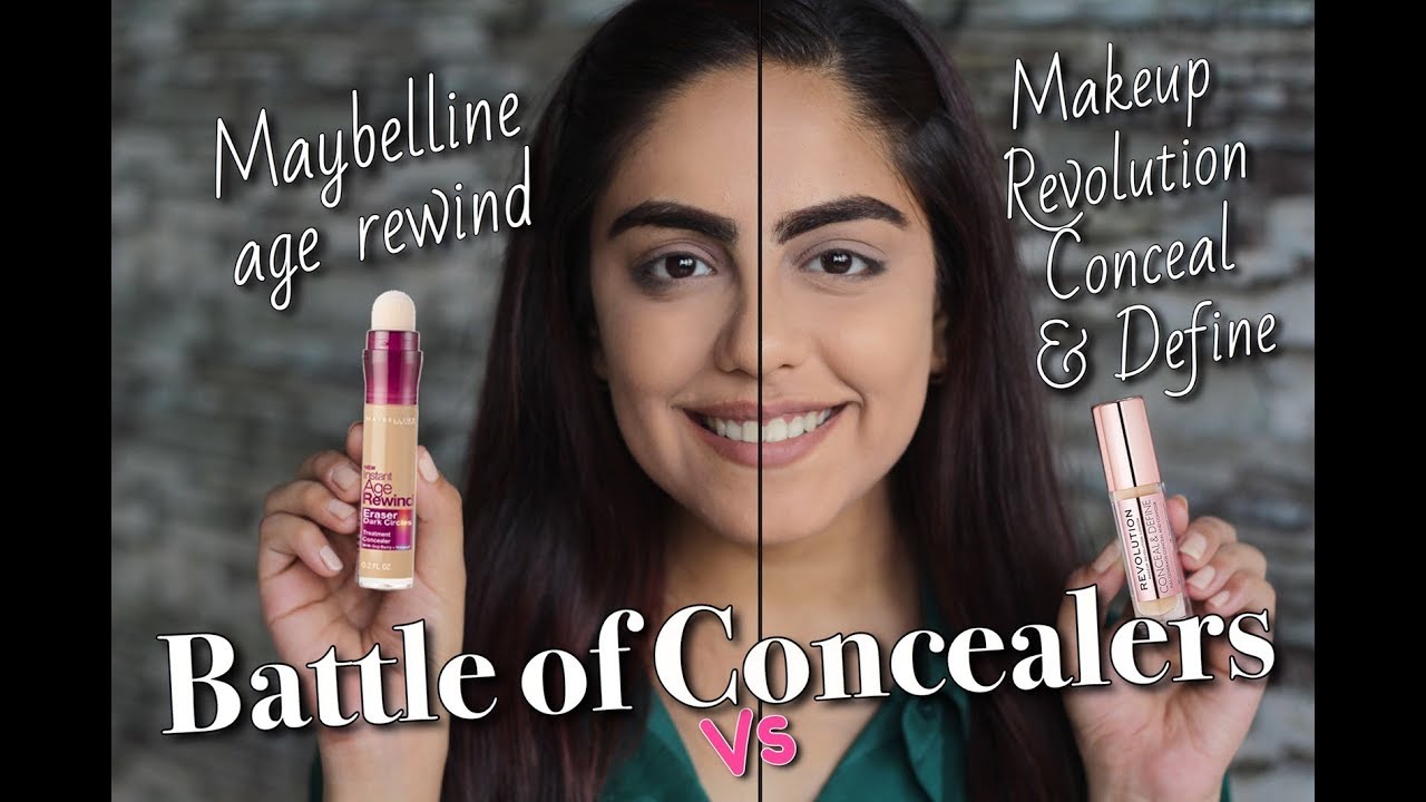 THE BEST CONCEALER EVER | Battle of concealers | Maybelline vs Makeup Revolution