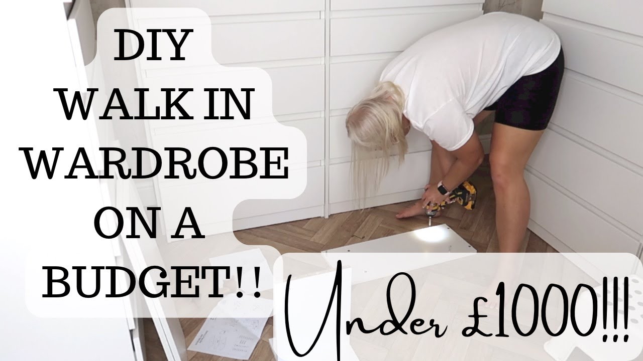 💸💰DIY DREAM WALK IN WARDROBE ON A BUDGET UNDER £1000!! 💰💸 | WARDROBE ROOM START TO FINISH