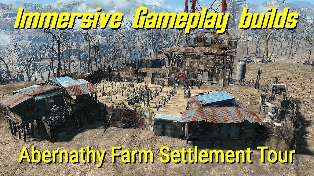 Abernathy Feeder Farm Settlement Tour (Immersive Gameplay mod)
