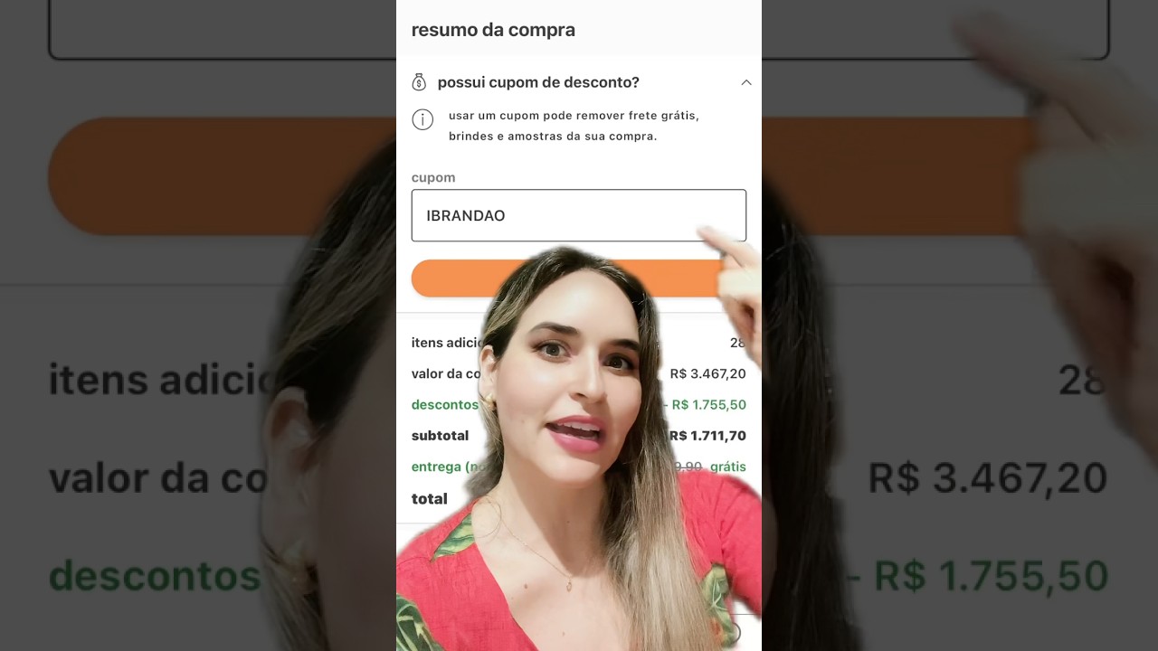 Olha como é fácil usar os meus cupom de desconto da Natura!! 