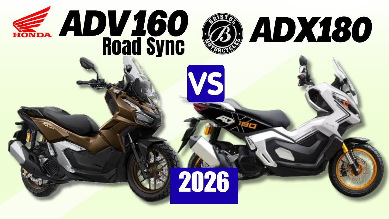 Honda ADV 160 Road Sync vs Bristol ADX 180 | Side by Side Comparison | Specs & Price | 2026