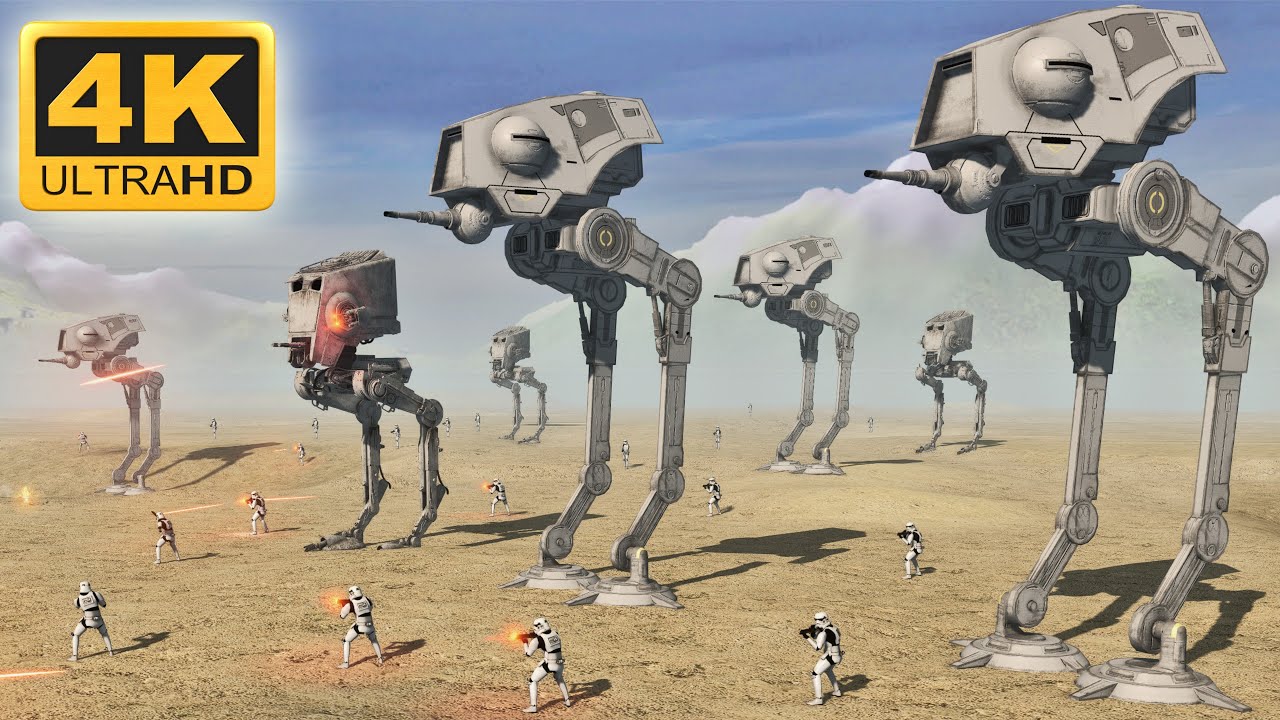 GALACTIC EMPIRE vs SEPARATIST DROIDS: Epic Star Wars Cinematic Battle - Men of War 4k