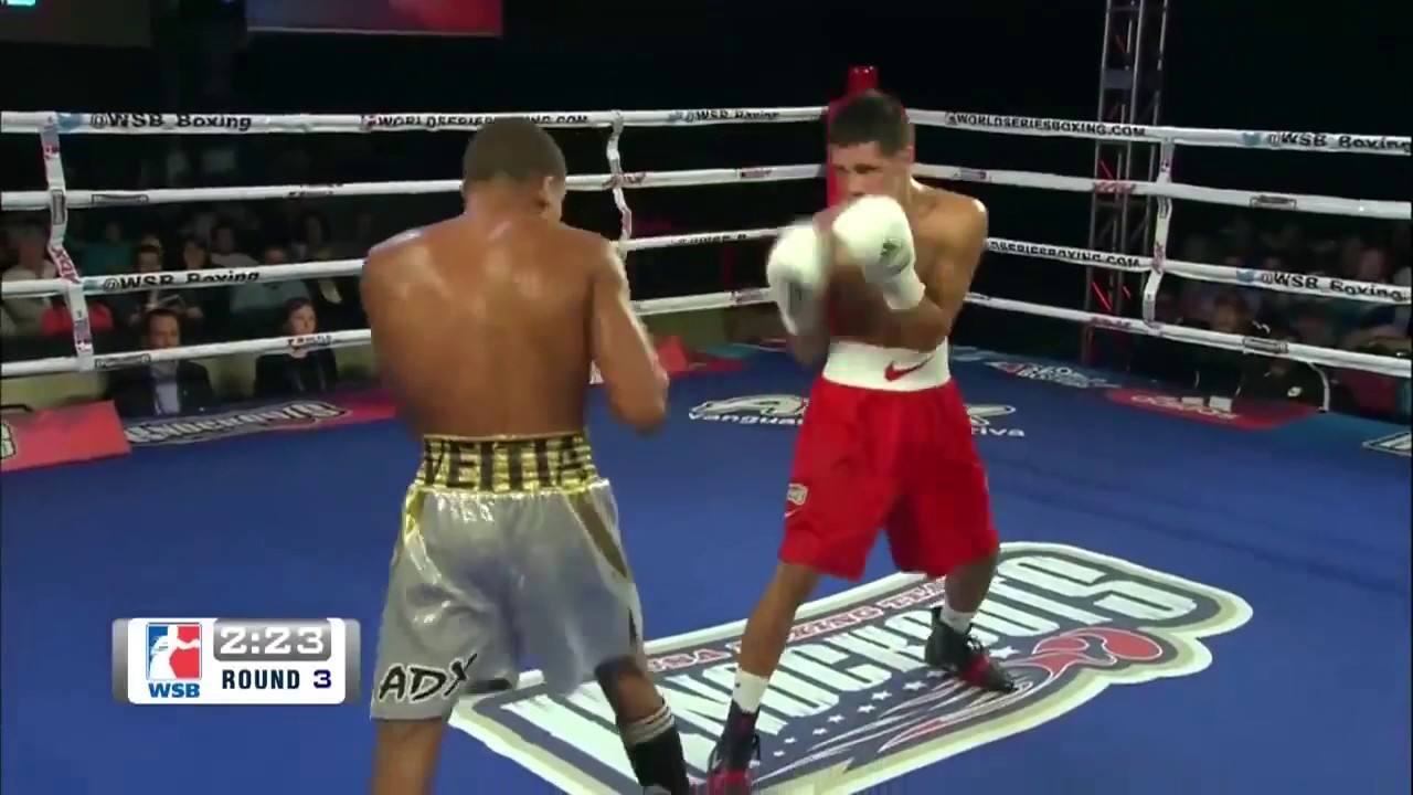 46-49kg Anthony CHACON (USA Knockouts) vs Yosbany VEITIA (Domadores de Cuba)