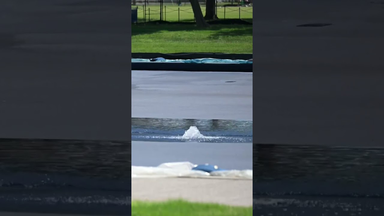 Iconic Reflecting Pool Refilled for First Time After Renovation Work #shorts