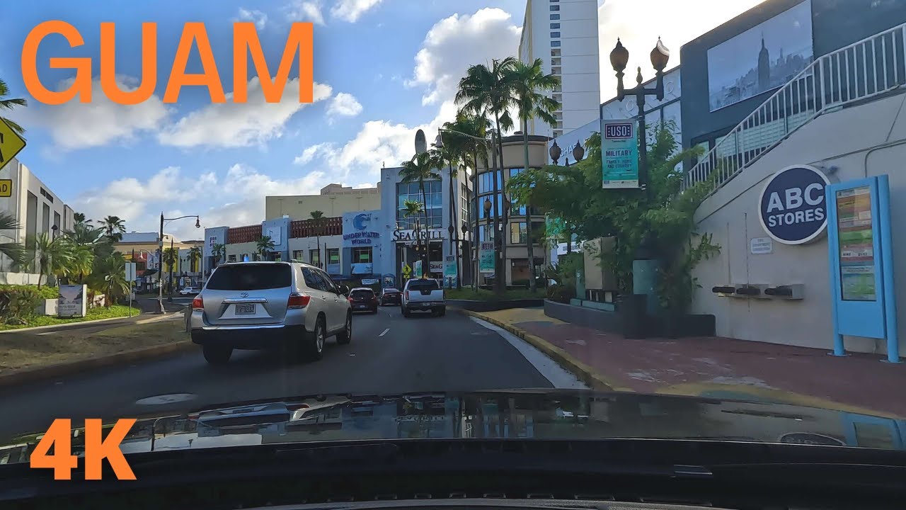 🌴 Guam Driving [EP 01] / Guam International Airport to Dusit Thani Guam Resort / Relaxing Music / 괌