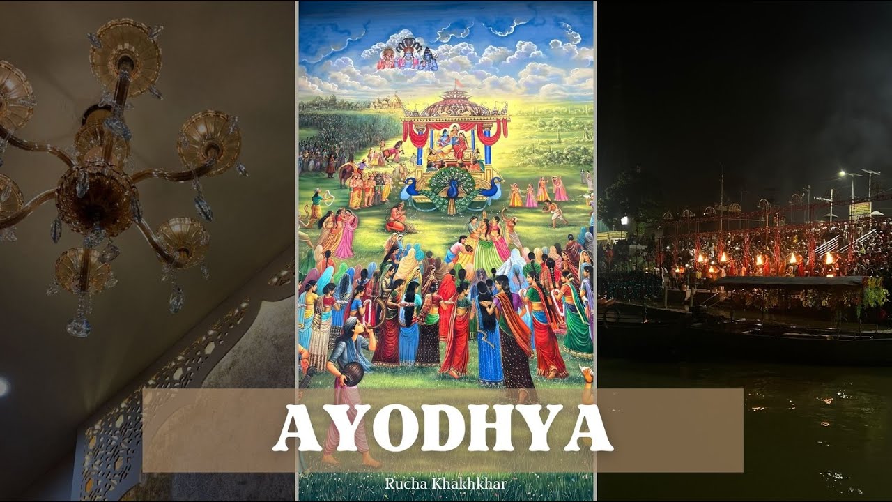 Ayodhya Diaries | Part 1 – Ayodhya City 🌸 Saryu Ghat Aarti, Surya Kund & Futuristic Dinner 🤖✨