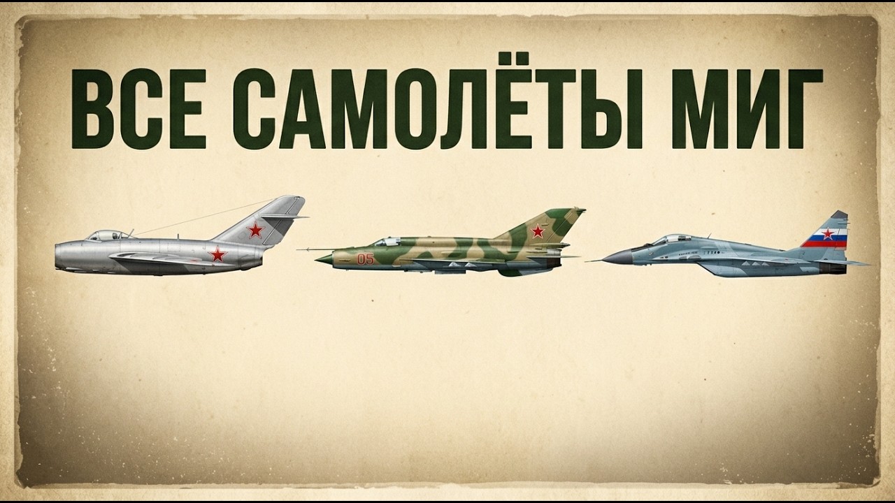 Все когда либо созданные самолеты МиГ