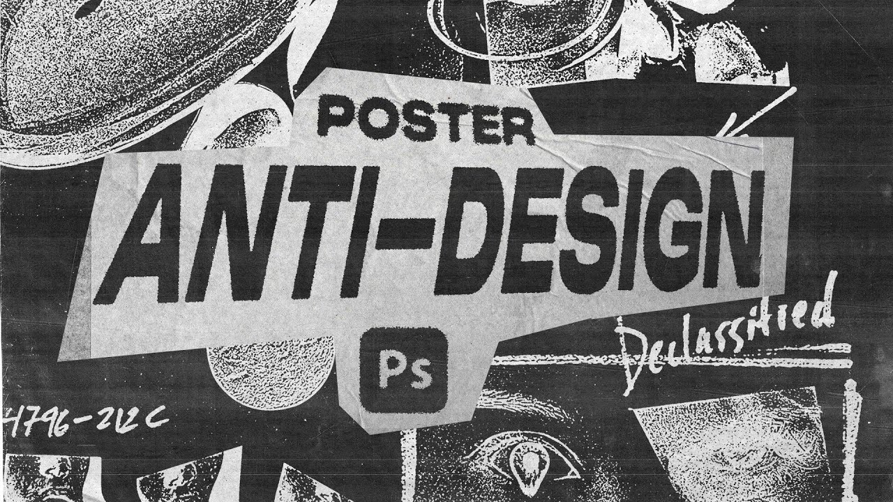 Cómo hacer un POSTER ANTI-DESIGN / DURO / PUNK | TUTORIAL PHOTOSHOP