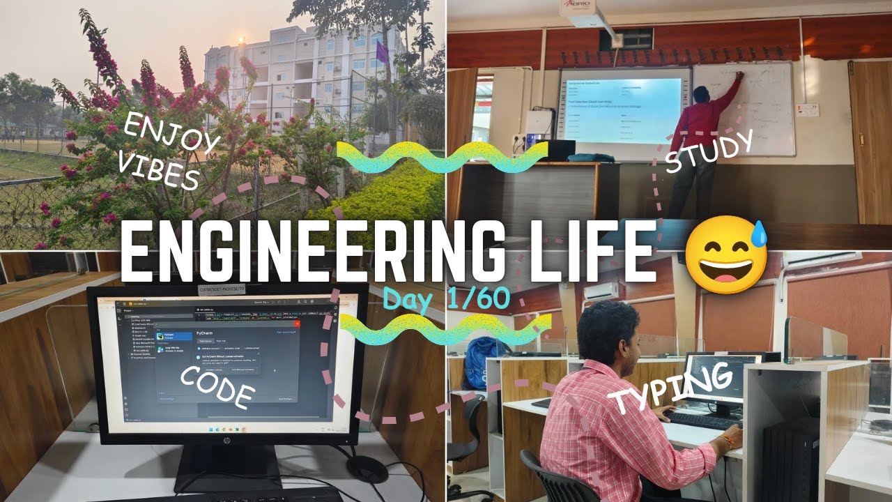 Engineering Student Daily Routine | Study, Coding & Campus Life|Day 1/60