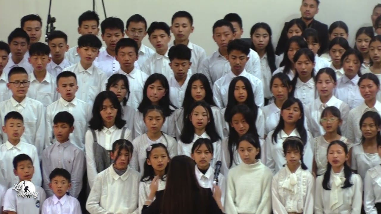 Sunday School Student's Choir singing at World Sunday School Day 2024