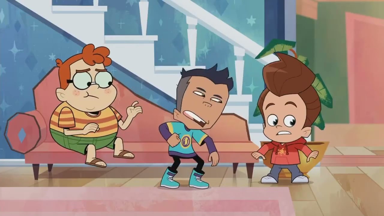 Jimmy Neutron Reboot Meme But en español latino y la escena original incluida