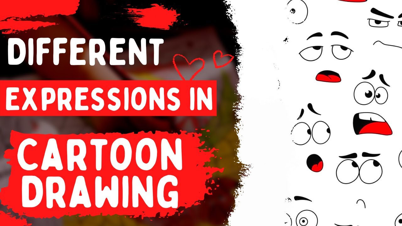 Different Expressions in Cartoon Drawing