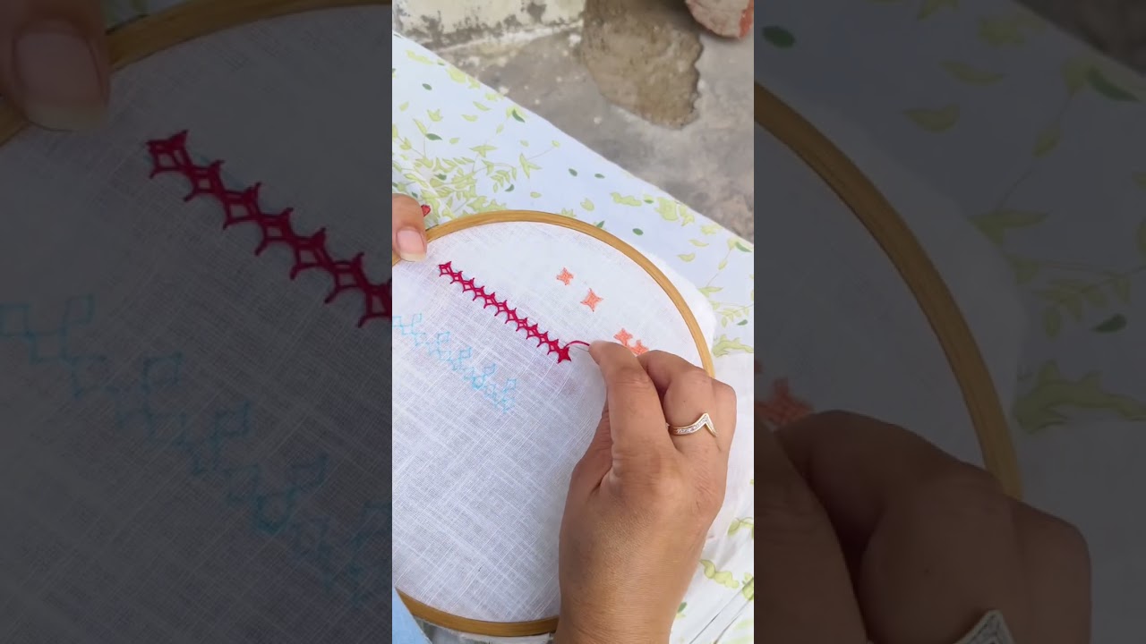 Sindhi work| Sindhi embroidery tutorial |Hand embroidery 