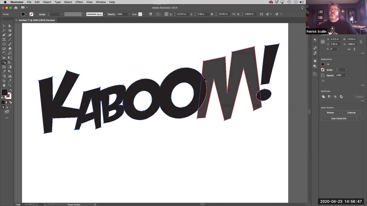 How to Make Comic Sound FX Letters in Adobe Illustrator.