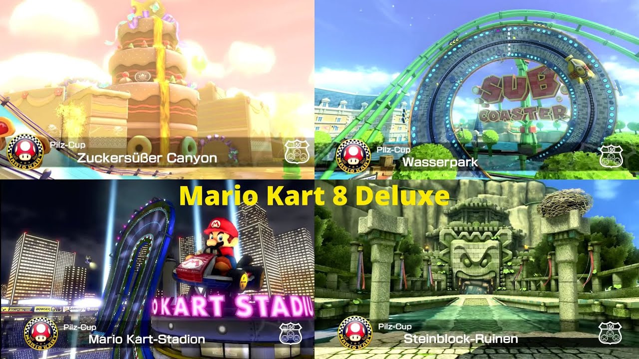 Mario Kart 8 Deluxe: Pilz Cup 50ccm Gameplay