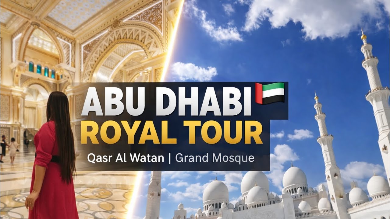 Qasr Al Watan & Grand Mosque | Abu Dhabi’s Most Beautiful Places 🇦🇪 | Vlog 33