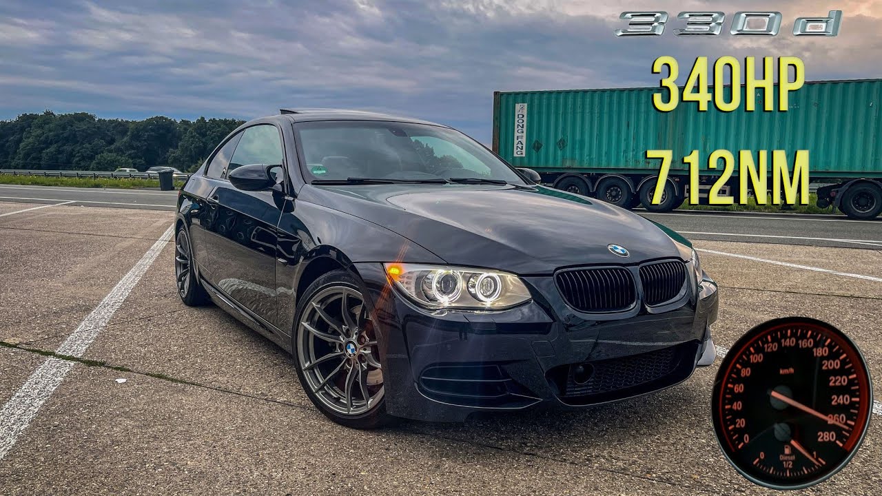 MY BMW 330d E92 | 340PS 712NM | TOP SPEED NO SPEED LIMIT | GERMAN AUTOBAHN 🔥