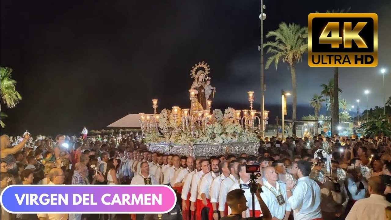 VIRGEN DEL CARMEN Torre del Mar. 2023. Por el paseo marítimo