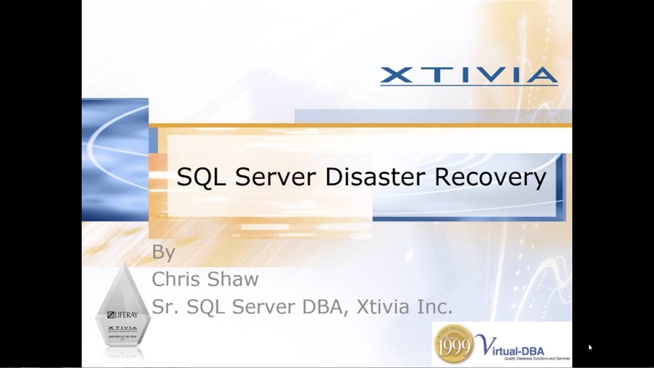 What is the Best Disaster Recovery Solution SQL Server