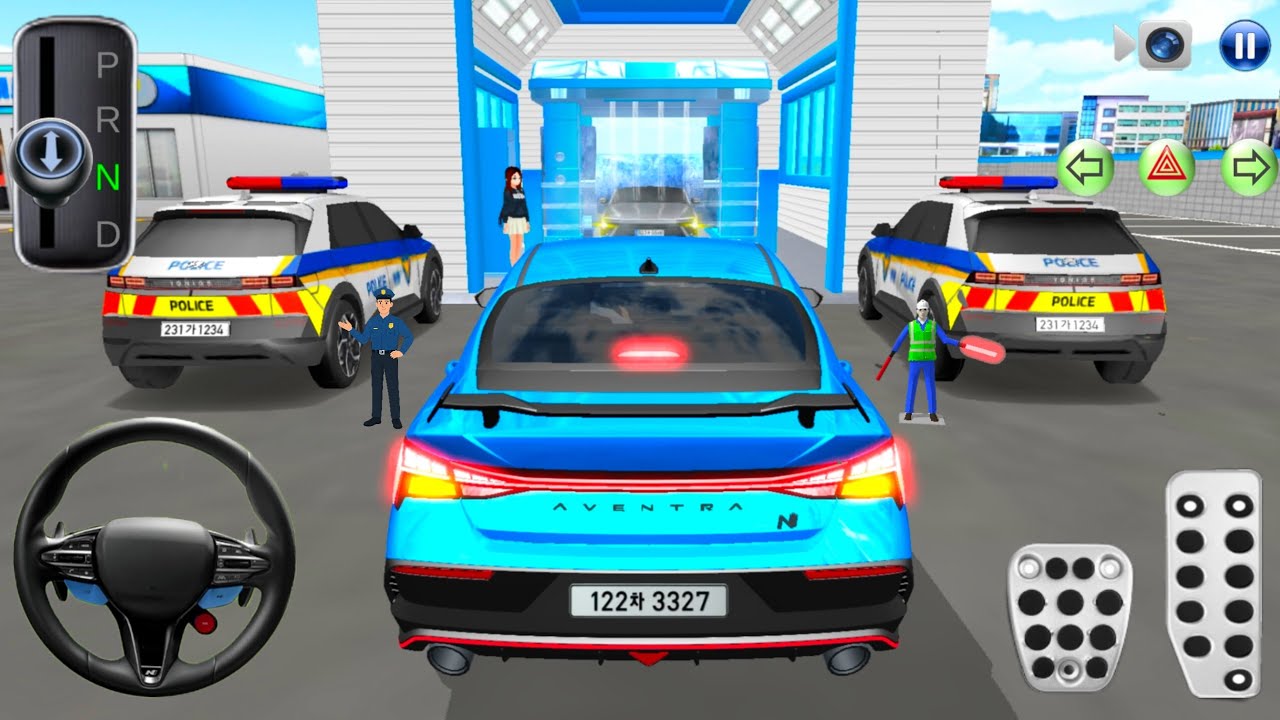New Super Hundai Elentra N For Washing 💥🚗| 3D driving class-2026 Android Gameplay #CarGame #gameplay