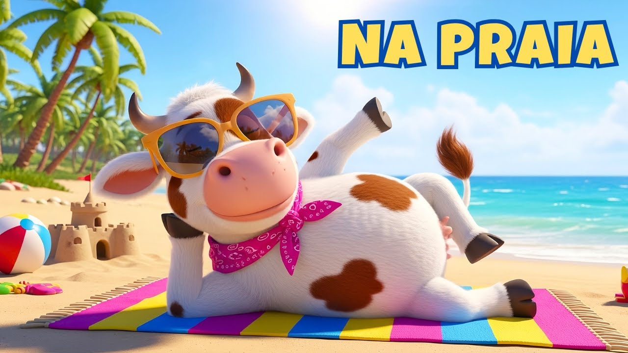 🐄 A VAQUINHA NA PRAIA! 🌊 1 HORA DE MÚSICA | Música Infantil Fazendinha Musical