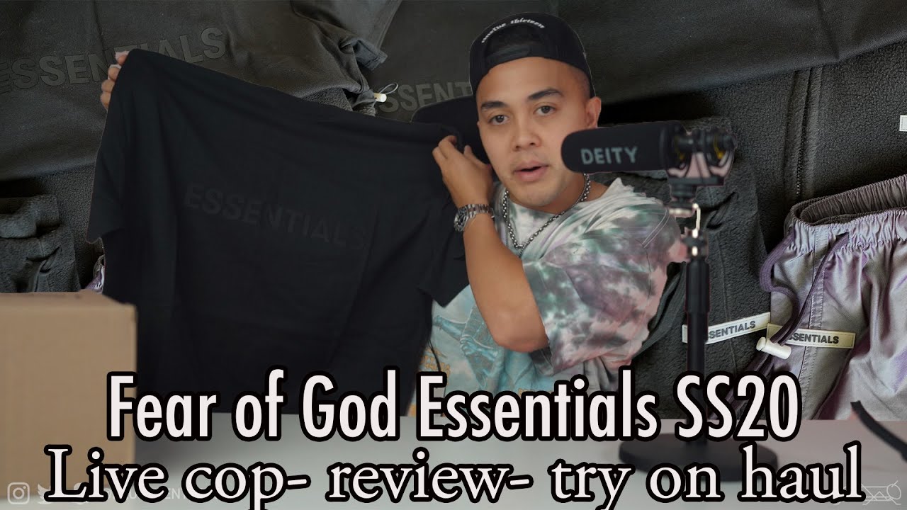 HUGE Fear of God Essentials Haul and Review SS2020