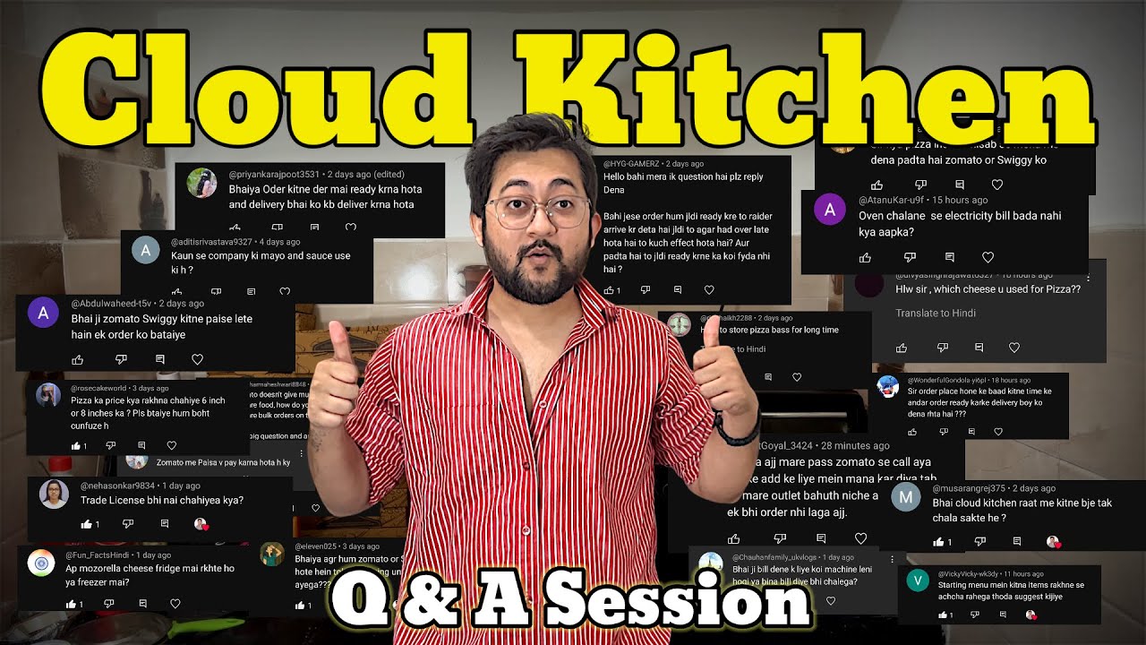 Cloud Kitchen Q & A Session #cloudkitchen #zomato #swiggy #restaurant #business 