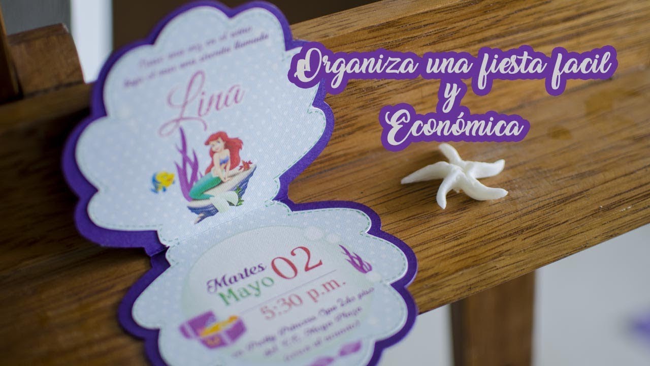 Ideas fáciles y económicas para fiesta de Sirenita | Easy ideas for Mermaid Party