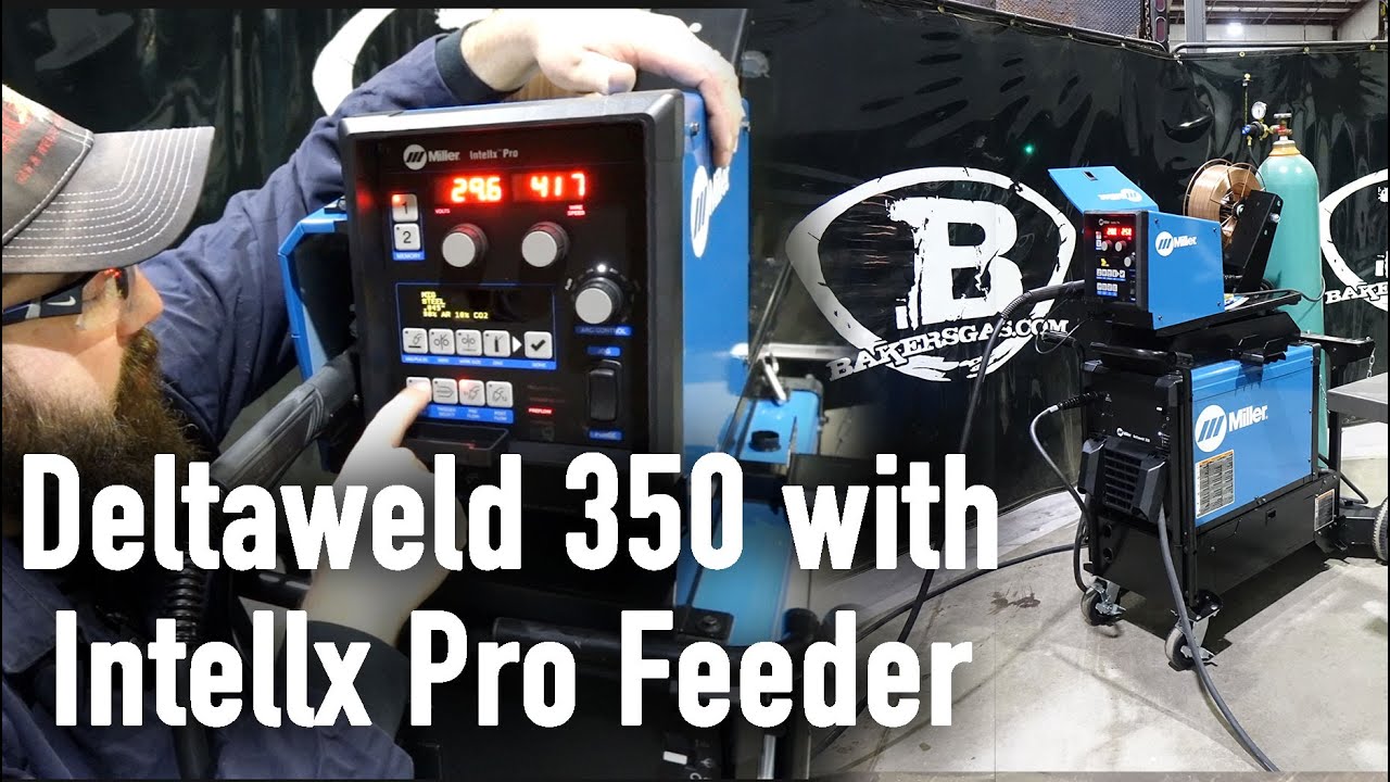 Обзор и настройка Miller DeltaWeld 350 MIGRunner с подающим устройством Intellex Pro