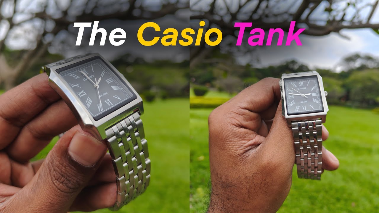 Is this the Cartier Santos on a budget ? Casio Tank | MTP B190 | Kannada review.