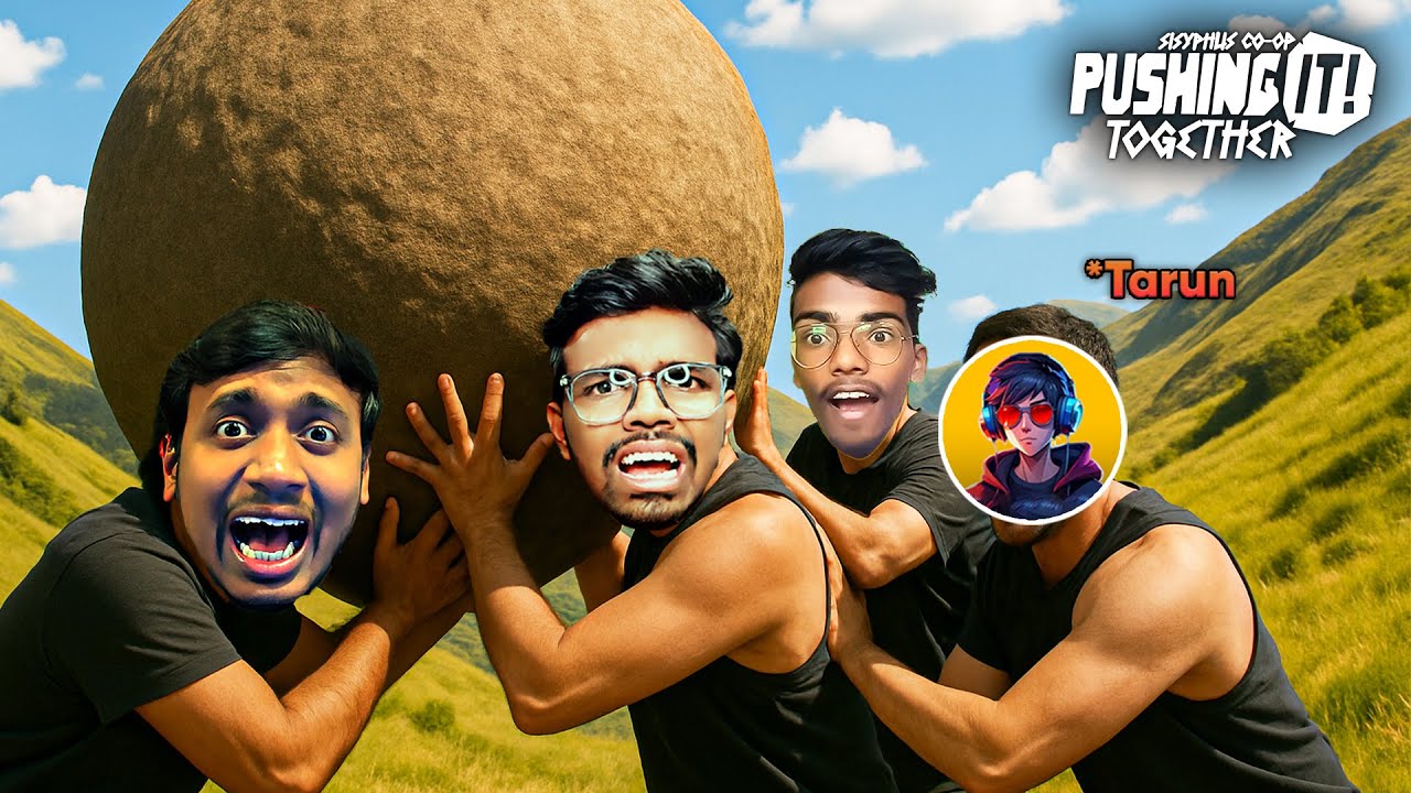 New Team, Same Struggles 😂💪| PUSHING IT! TOGETHER | Maddy Telugu Gamer