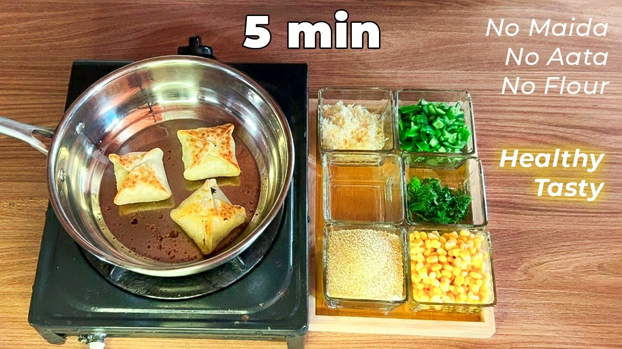 Easy 5-Minute Healthy Pizza Pockets | Kids Lunch Box Ideas - Tiffin Recipes