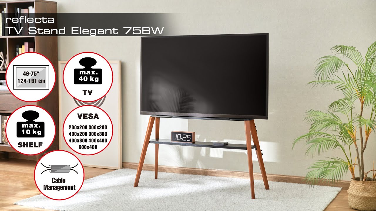 23242 reflecta TV Stand Elegant 75BW Video