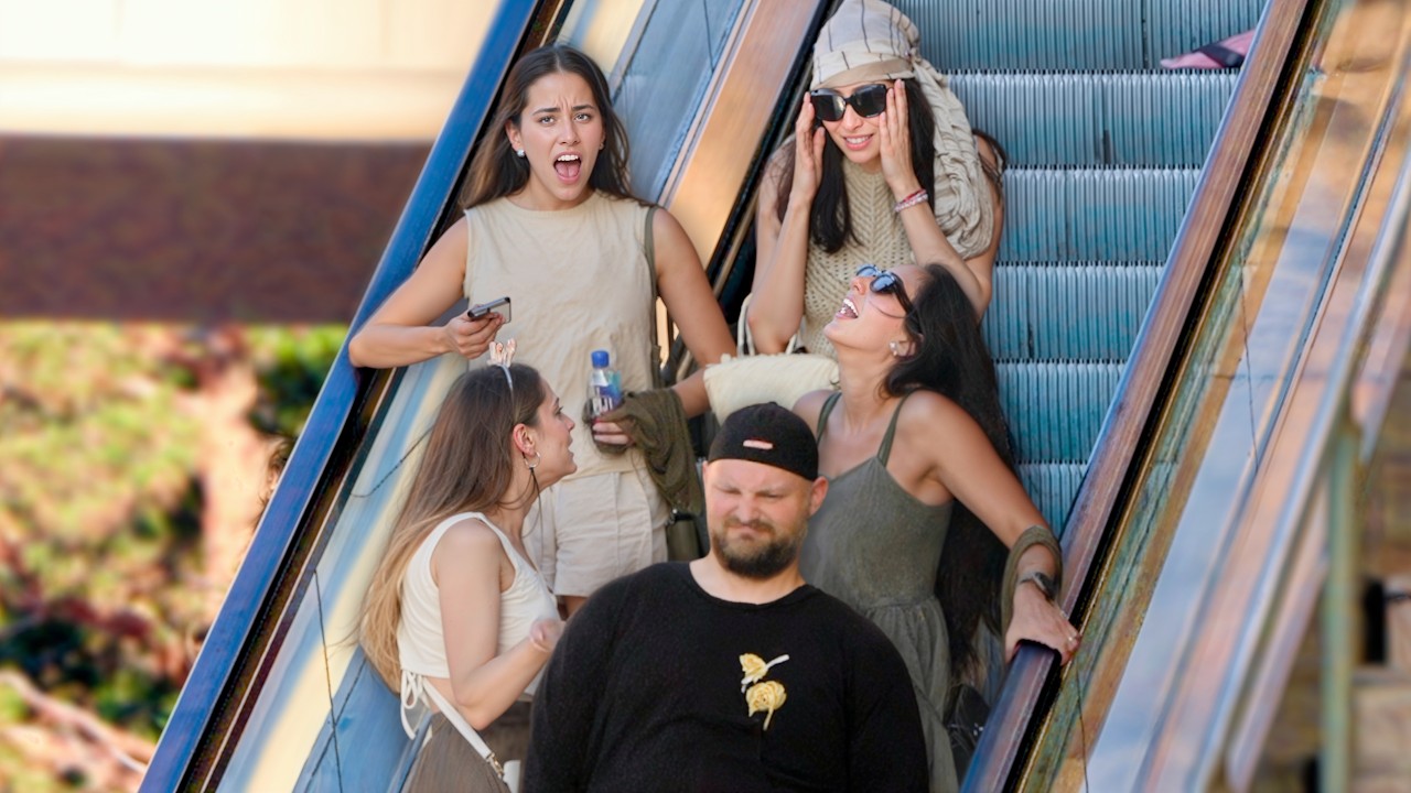 Funny FART Prank on the Escalator! That One's Gonna ITCH!!