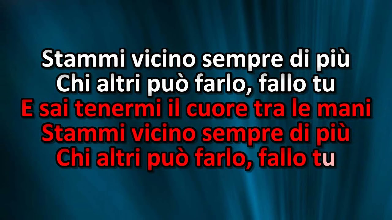 Karaoke Il cuore tra le mani - Pooh -
