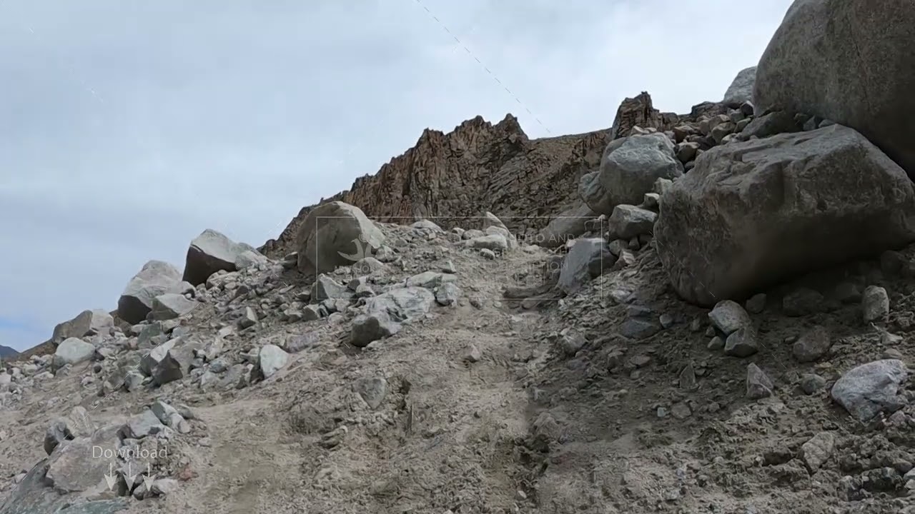 Stock footage / View of a large stone rock