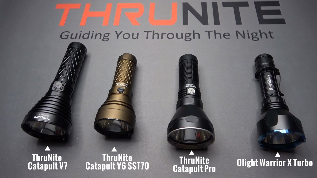 Сравнение новых метательных катапульт ThruNite V7 (ThruNite и Olight)