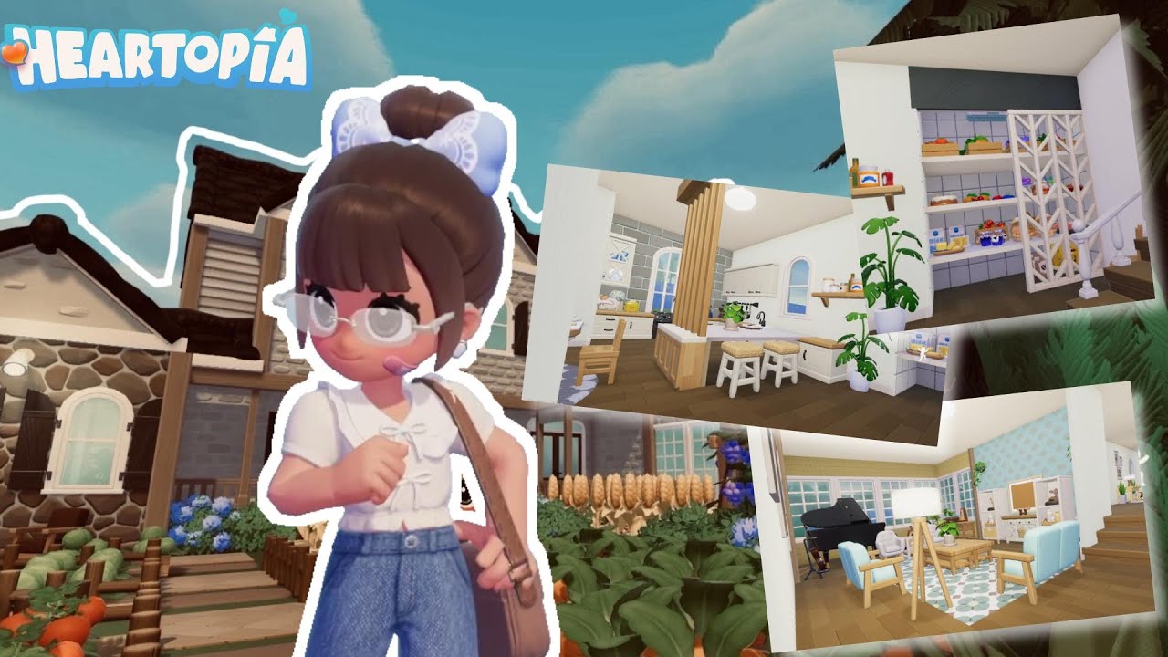 Fully furnished FARMHOUSE + Custom PANTRY in 🩷Heartopia🩷