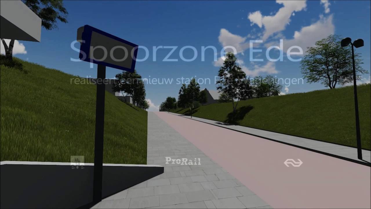 Vlieg in 3D door het ontwerp station Ede-Wageningen